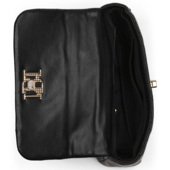 BADGLEY MISCHKA Small Diamond Quilted Chain Crossbody - Picture 2 of 4